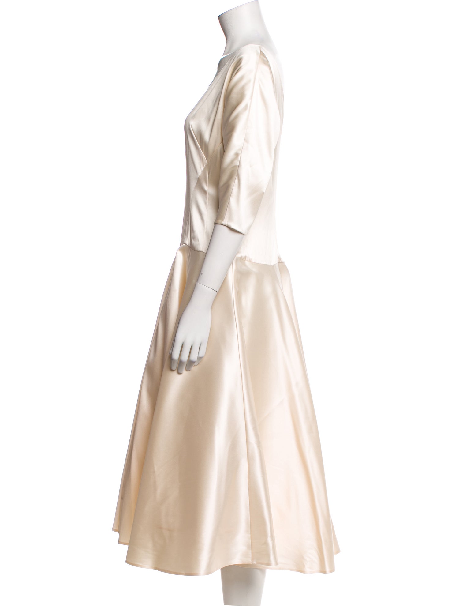 Vika Gazinskaya Silk Midi Length Dress