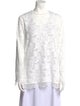 Vika Gazinskaya Lace Crew Neck Blouse