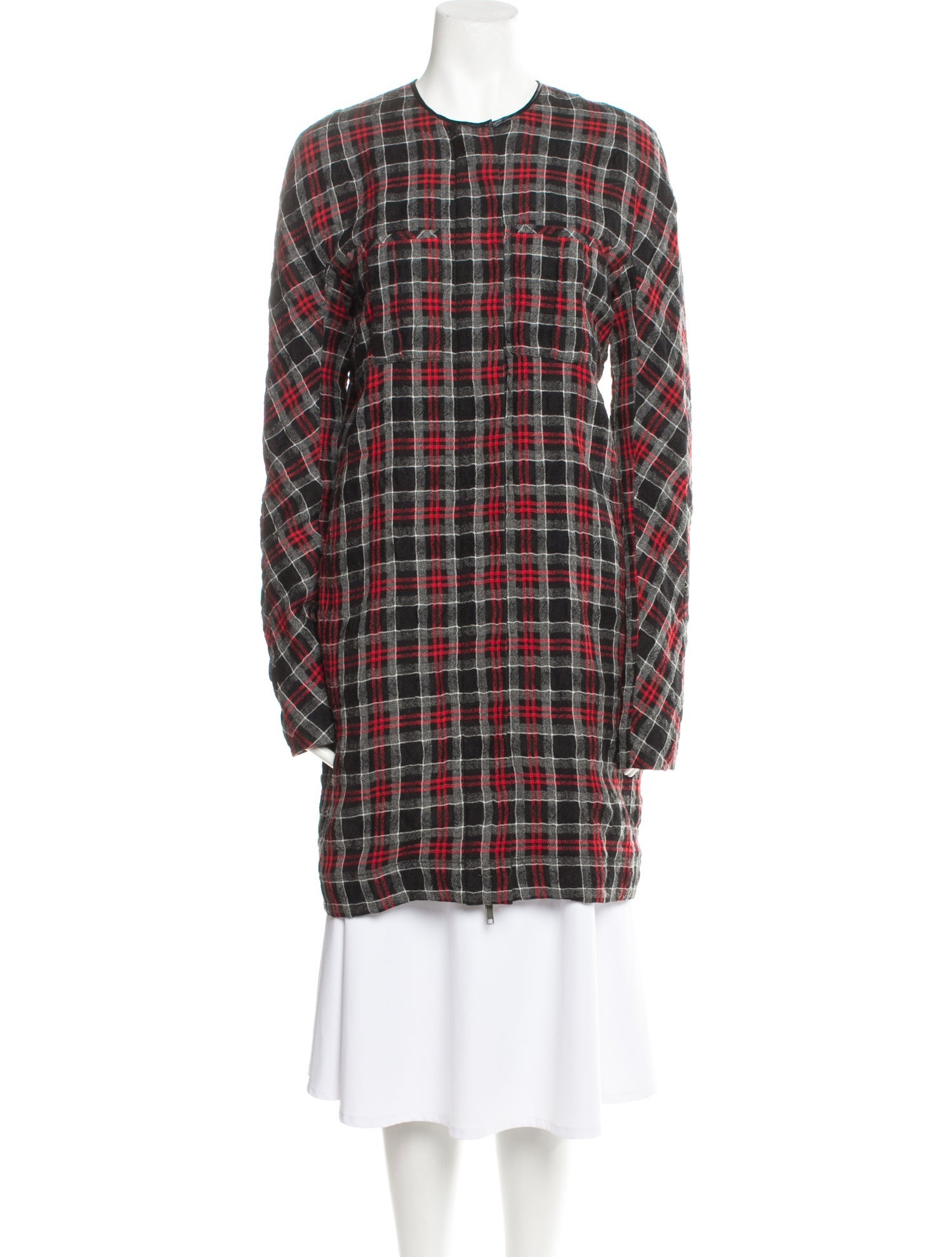Vika Gazinskaya Plaid Print Coat