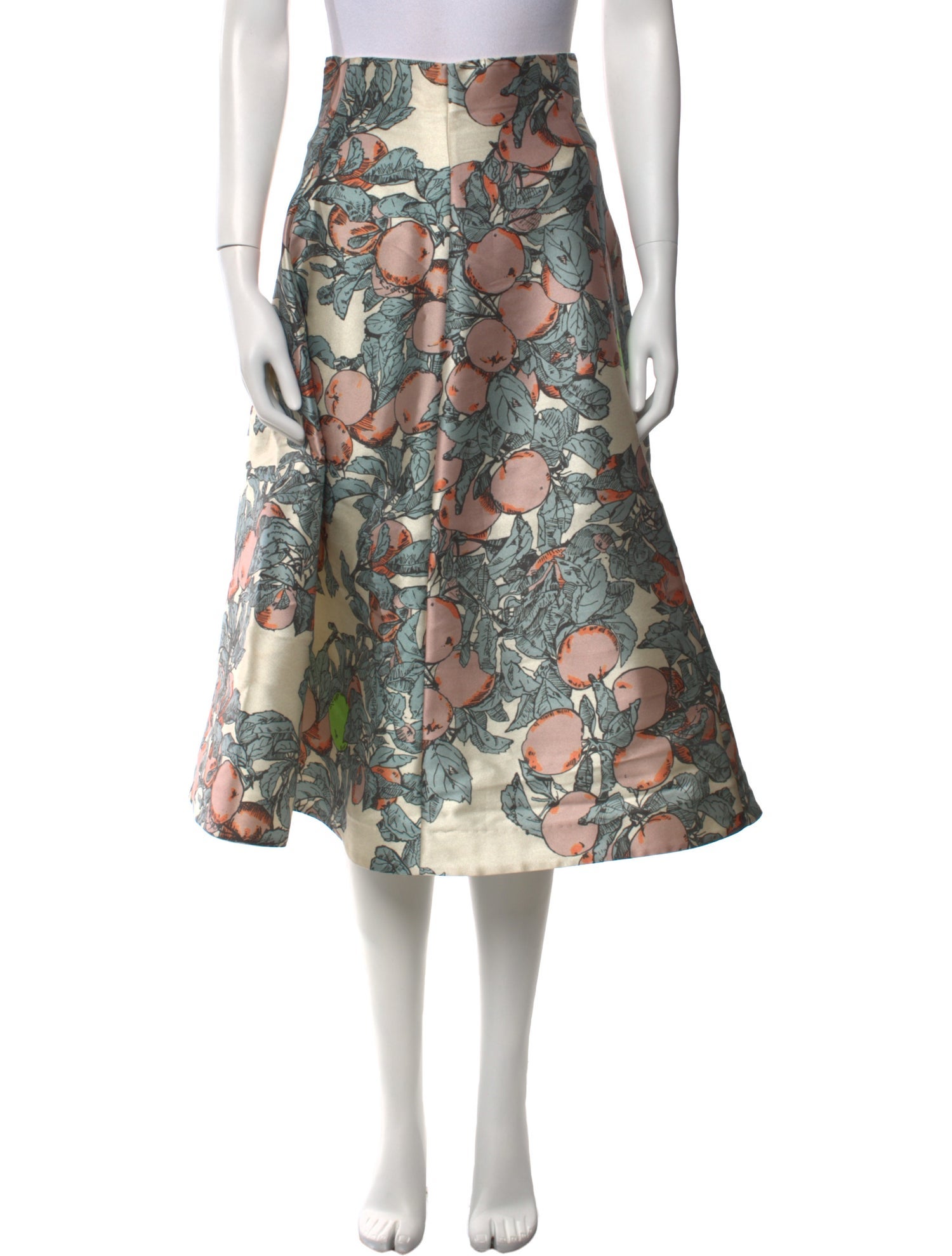 Vika Gazinskaya Floral Print Midi Length Skirt
