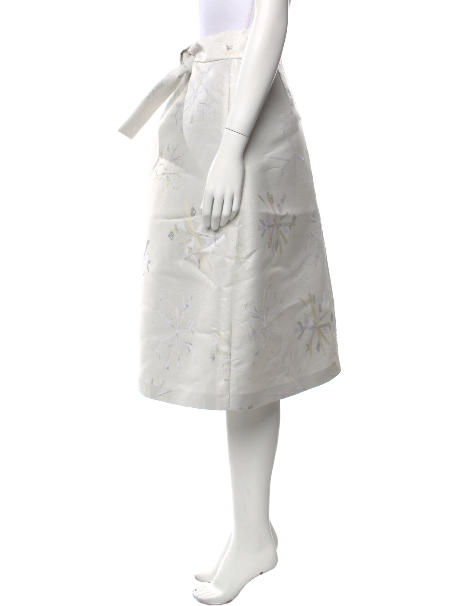 Vika Gazinskaya Glitter Accents Knee-Length Skirt