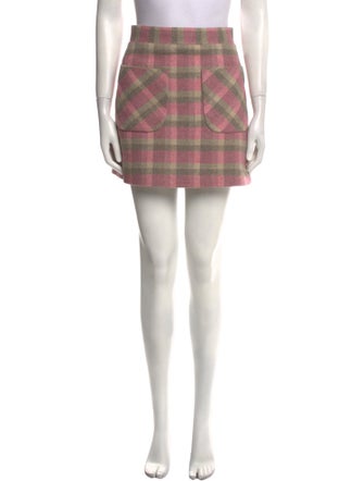 Vika Gazinskaya Plaid Print Mini Skirt