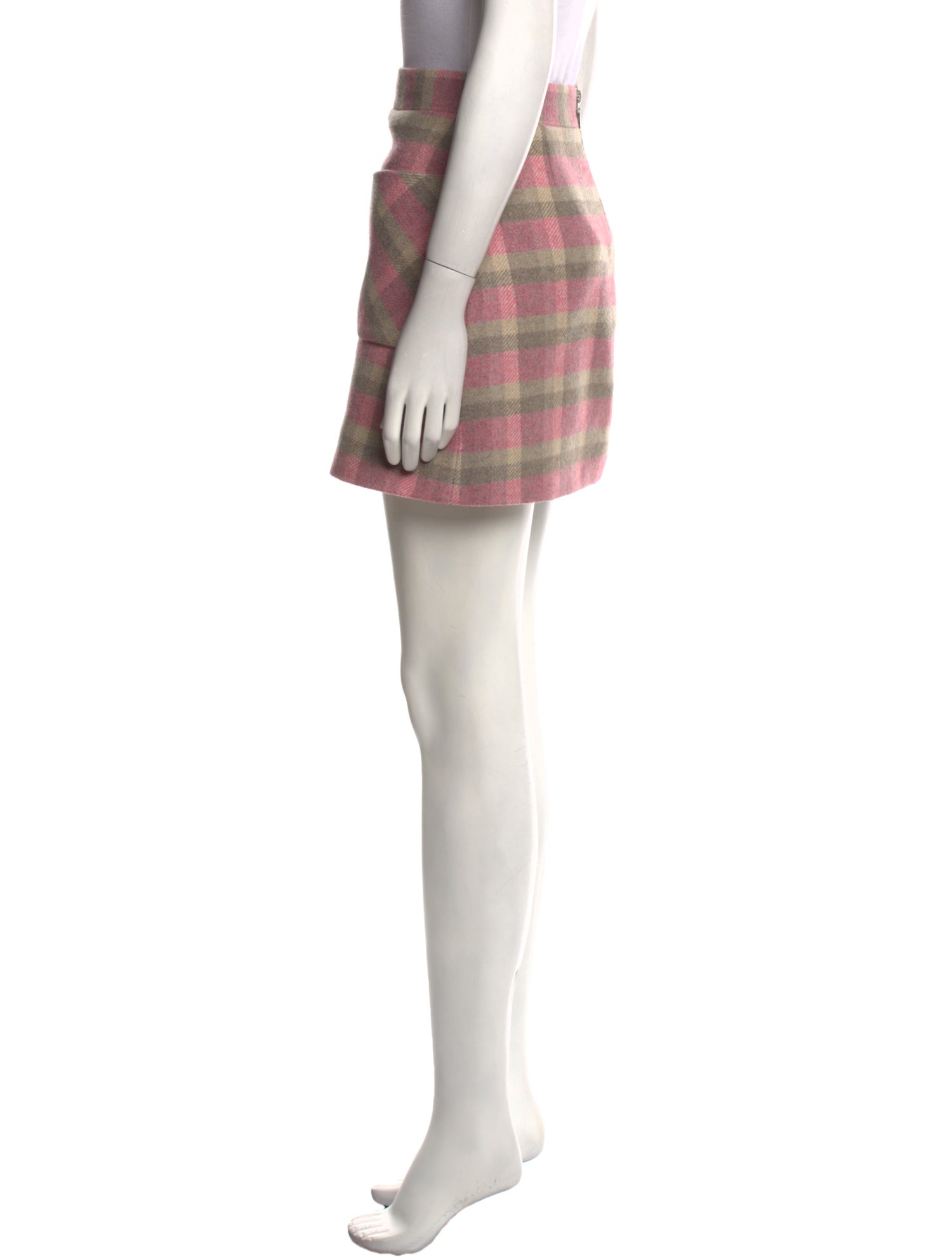 Vika Gazinskaya Plaid Print Mini Skirt