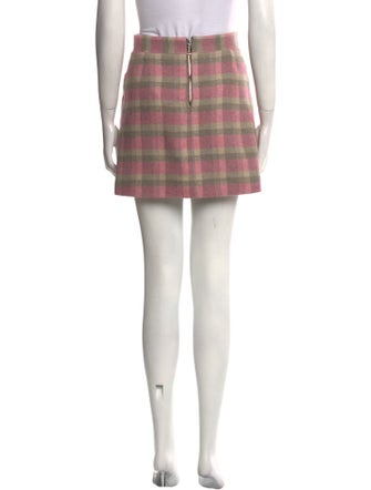 Vika Gazinskaya Plaid Print Mini Skirt