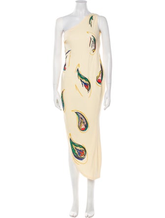 Vika Gazinskaya Silk Long Dress