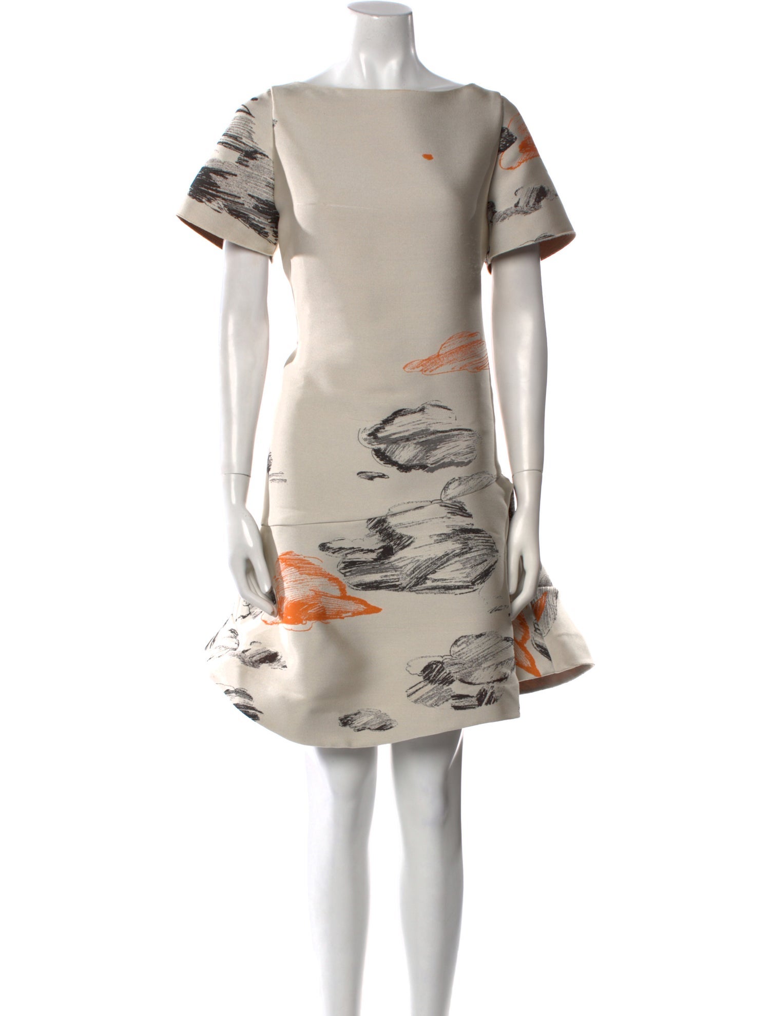 Vika Gazinskaya Printed Knee-Length Dress