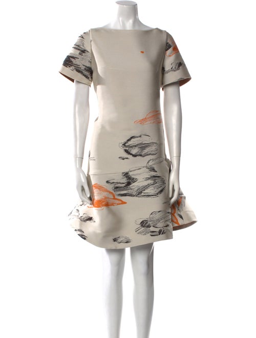 Vika Gazinskaya Printed Knee-Length Dress