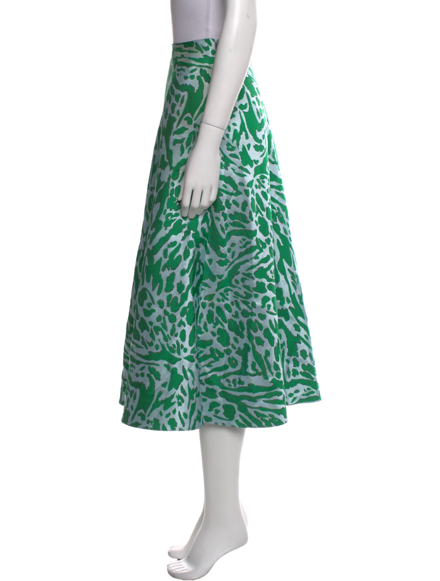 Vika Gazinskaya Animal Print Midi Length Skirt