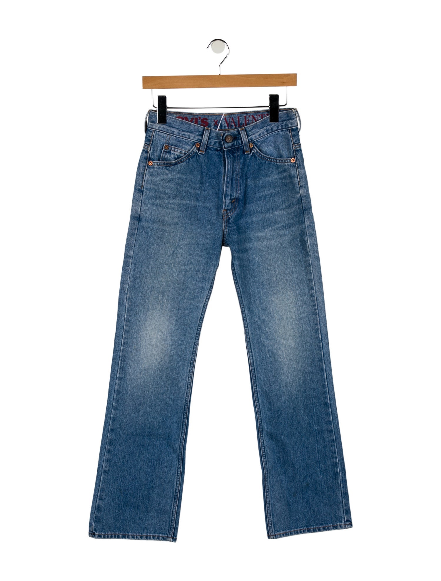 Valentino x Levi's High-Rise Wide Leg Jeans