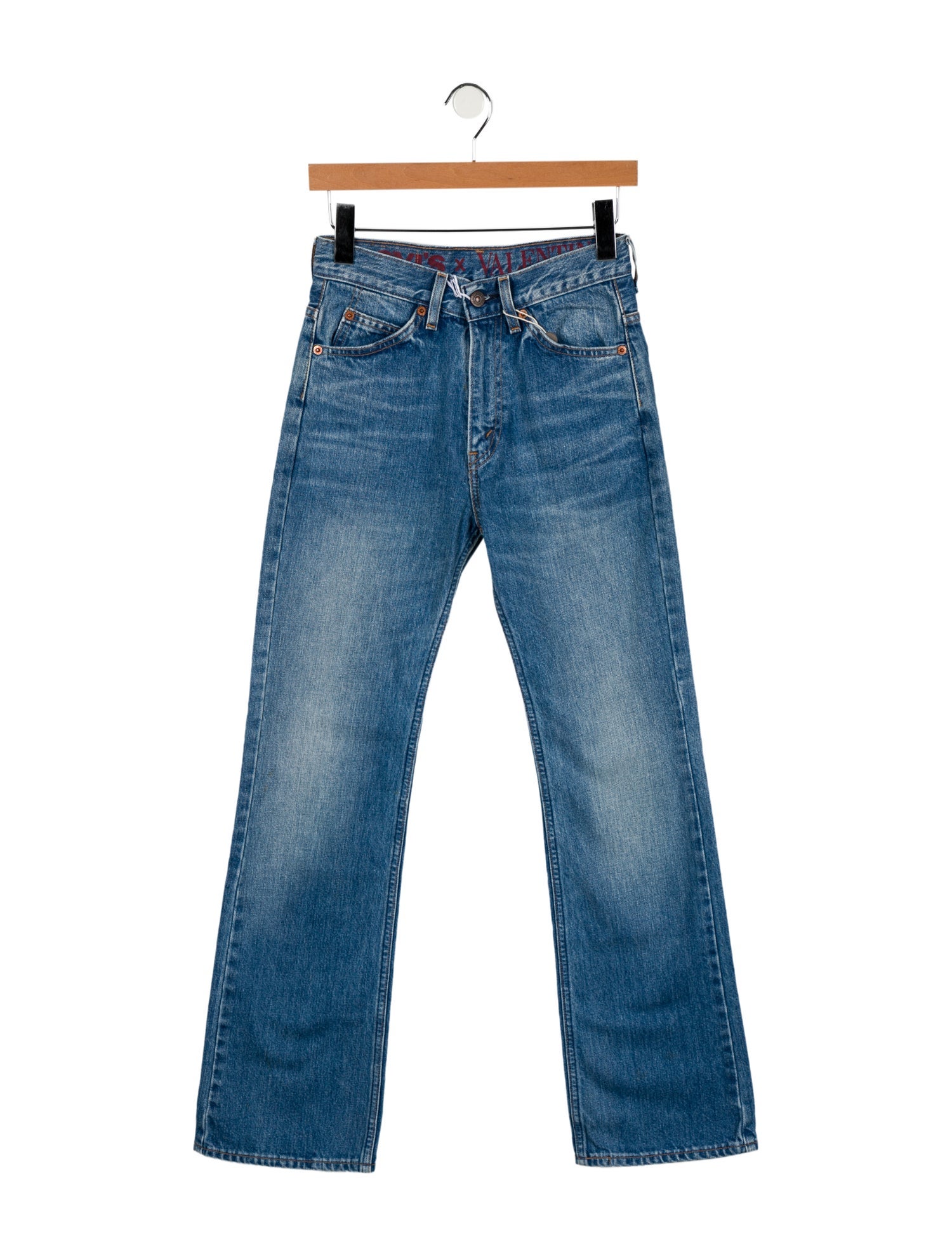 Valentino x Levi's High-Rise Wide Leg Jeans
