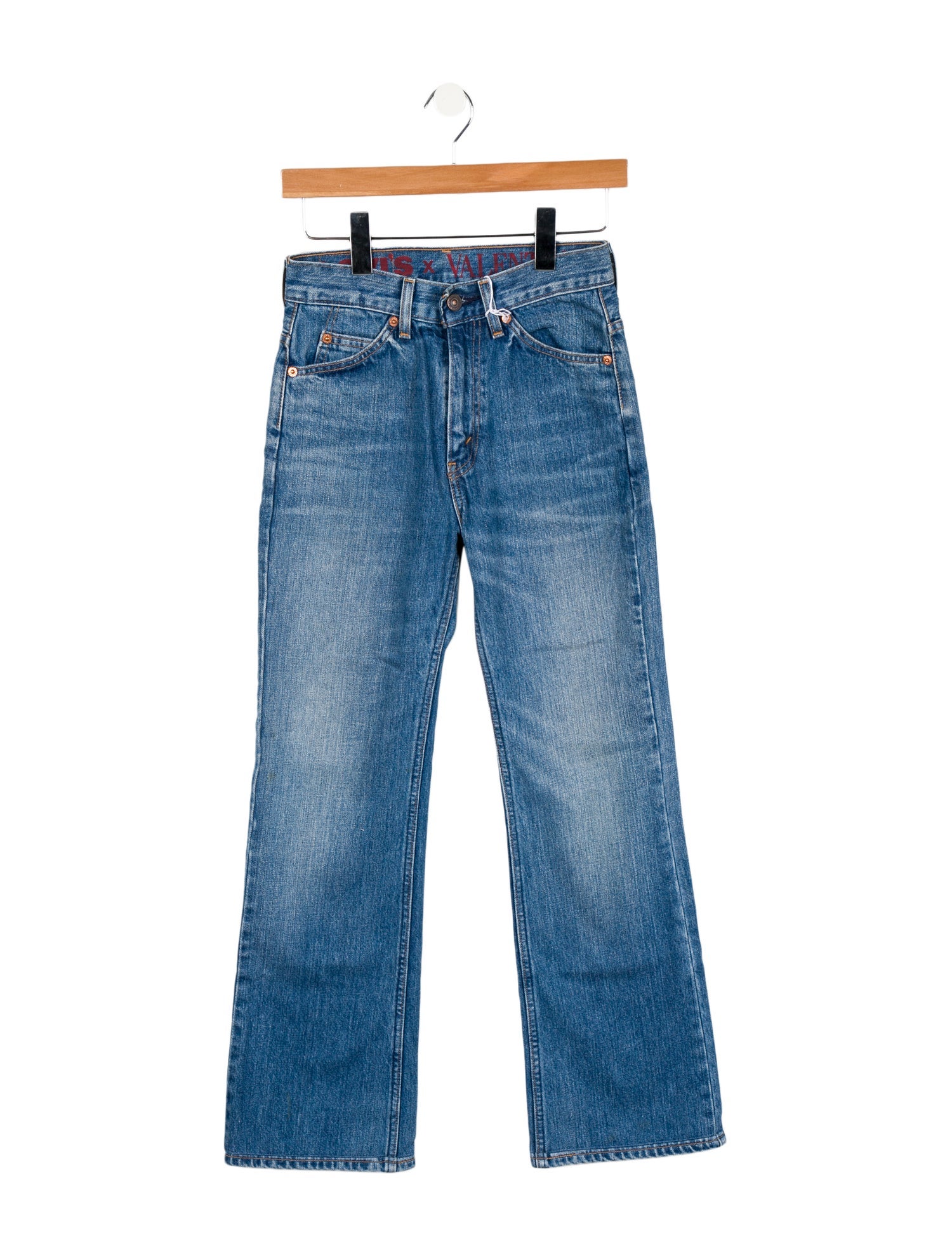 Valentino x Levi's Mid-Rise Wide Leg Jeans
