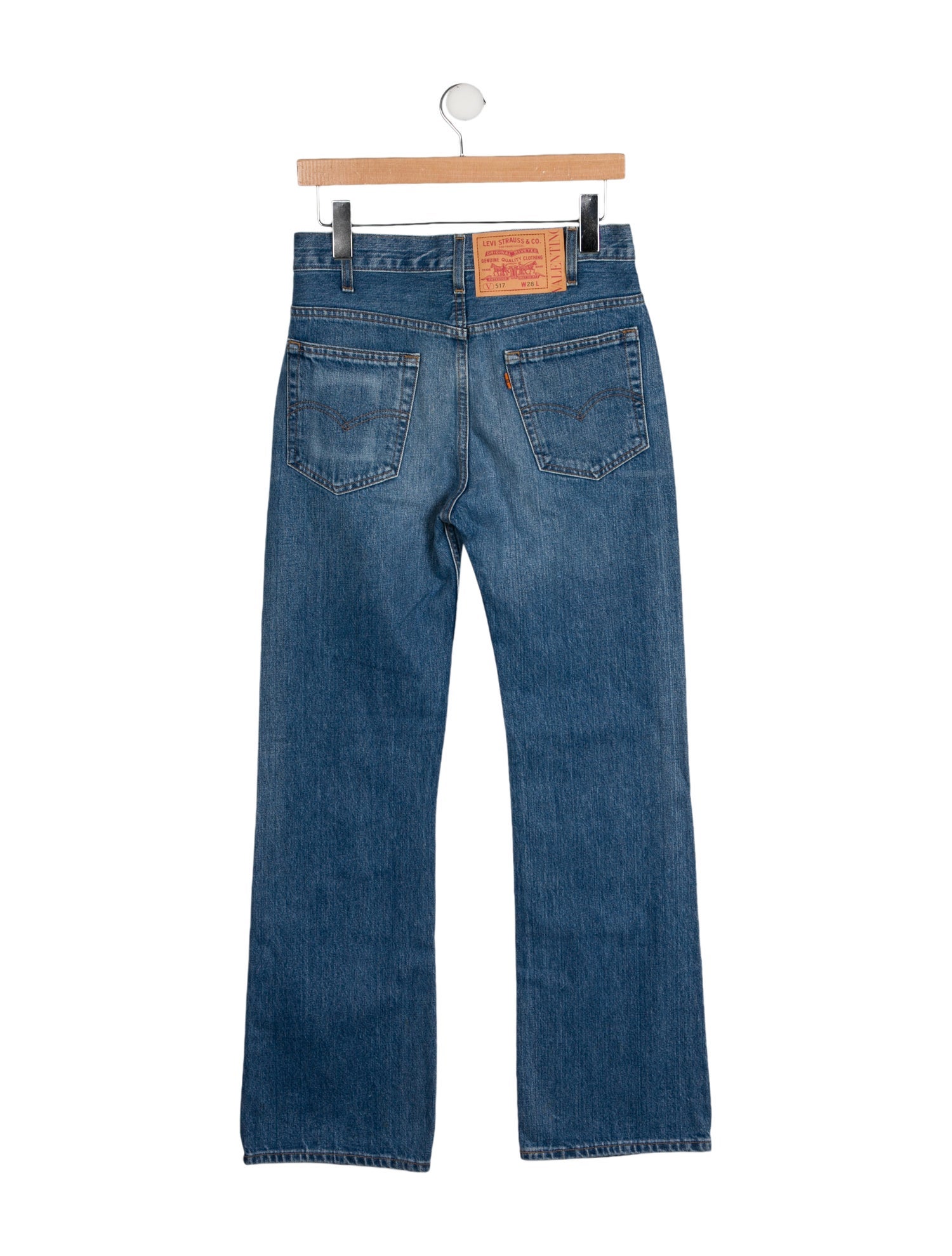 Valentino x Levi's High-Rise Wide Leg Jeans