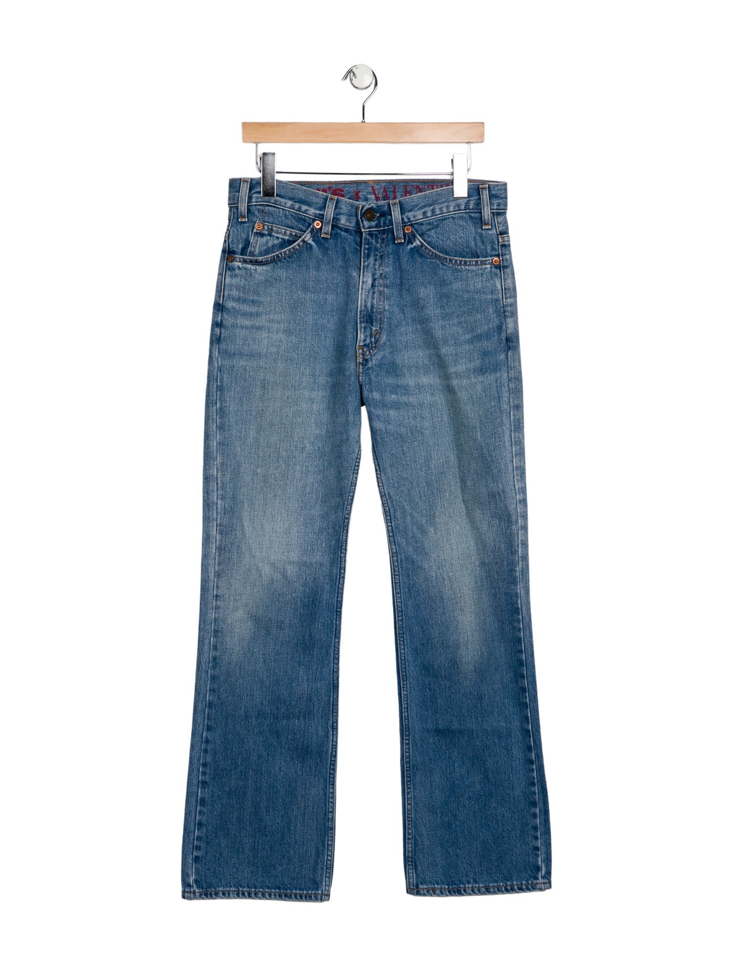 Valentino x Levi's High-Rise Wide Leg Jeans