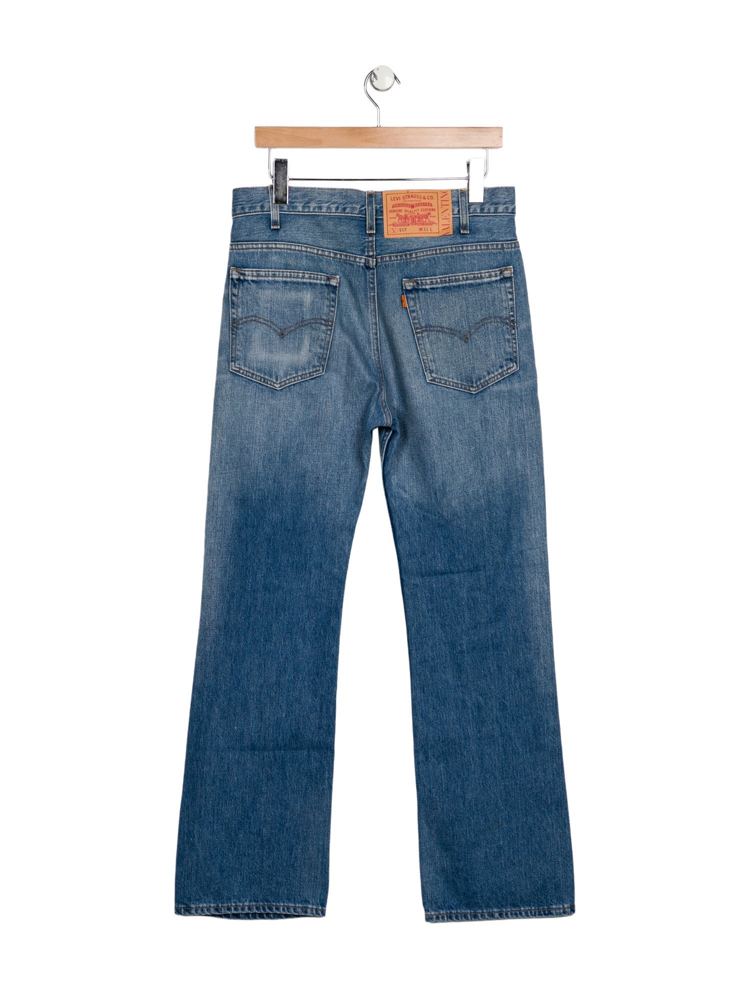 Valentino x Levi's High-Rise Wide Leg Jeans