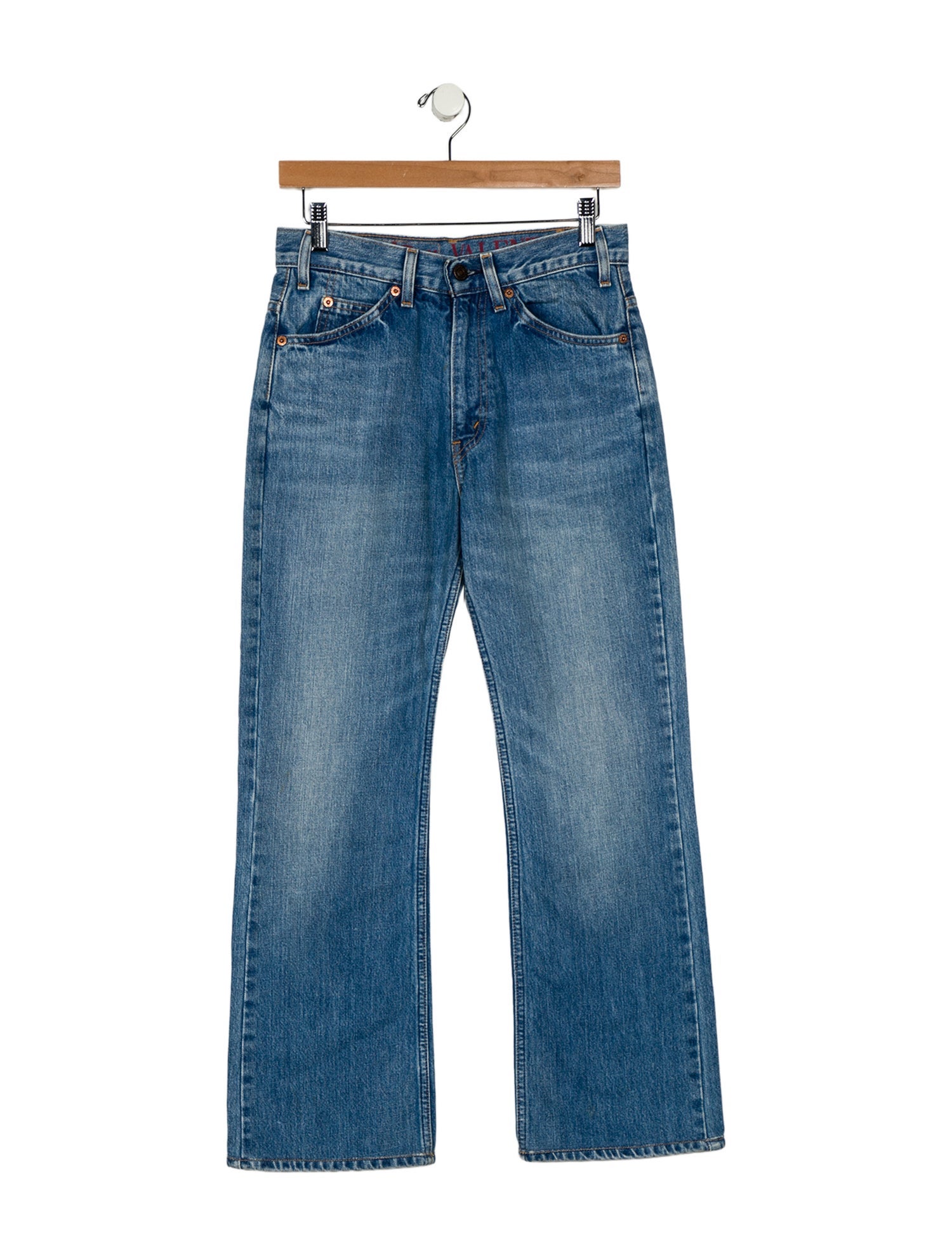Valentino x Levi's Mid-Rise Wide Leg Jeans