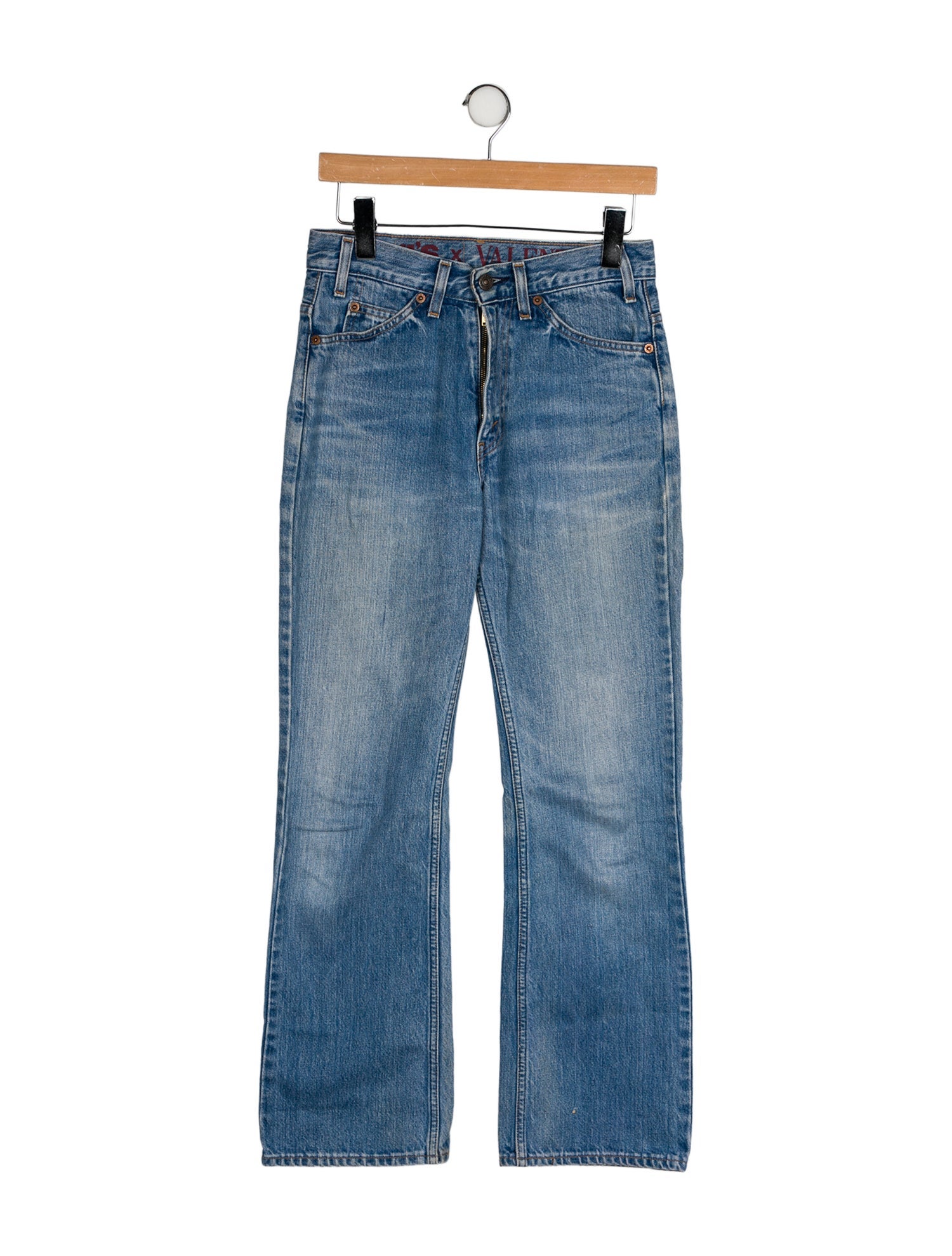 Valentino x Levi's Mid-Rise Wide Leg Jeans