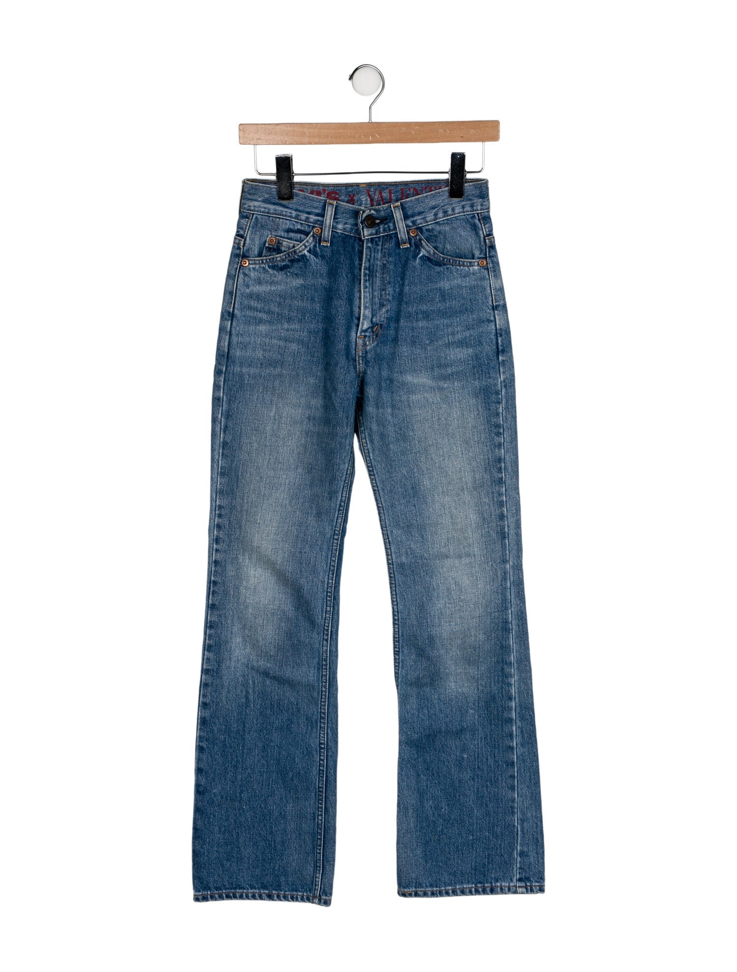 Valentino x Levi's Mid-Rise Wide Leg Jeans