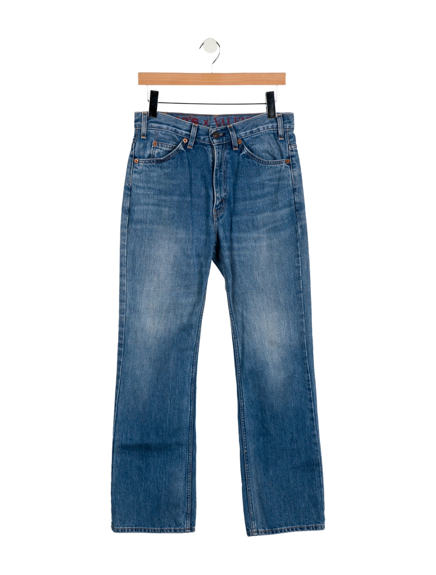 Valentino x Levi's Mid-Rise Wide Leg Jeans