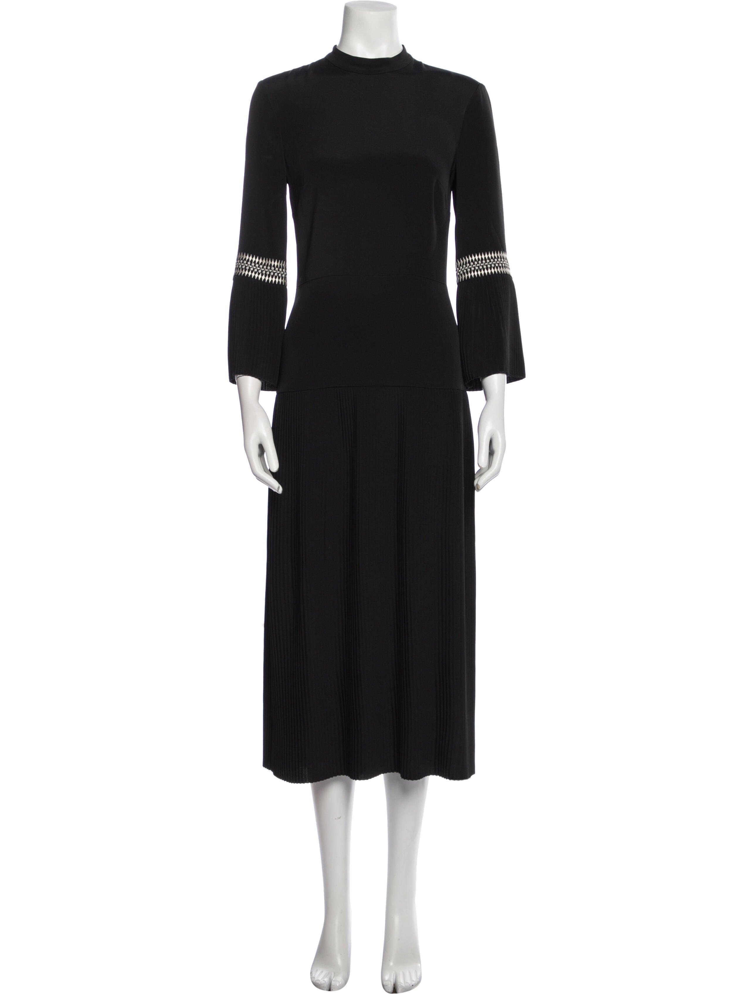 Vilshenko Mock Neck Long Dress