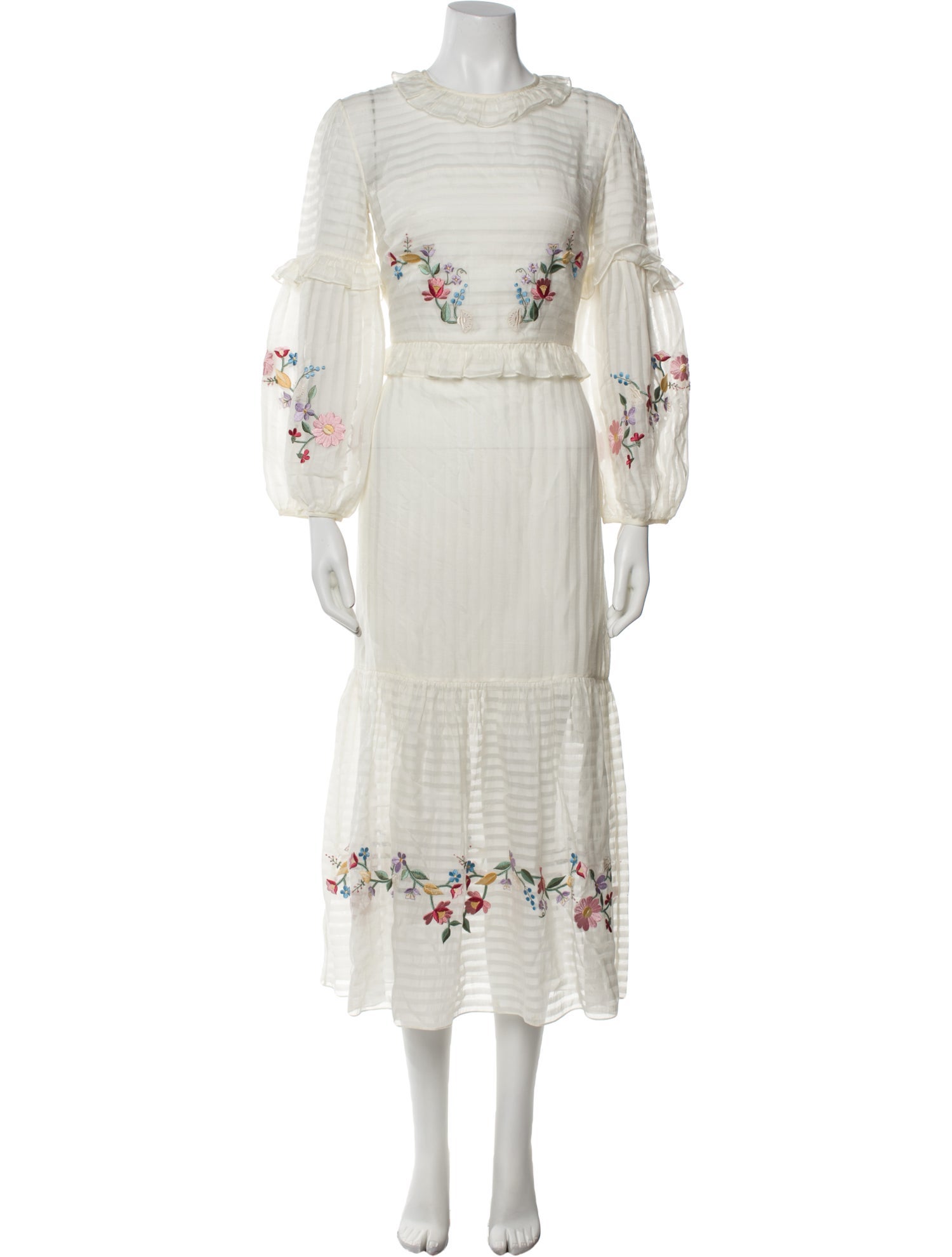 Vilshenko Printed Long Dress