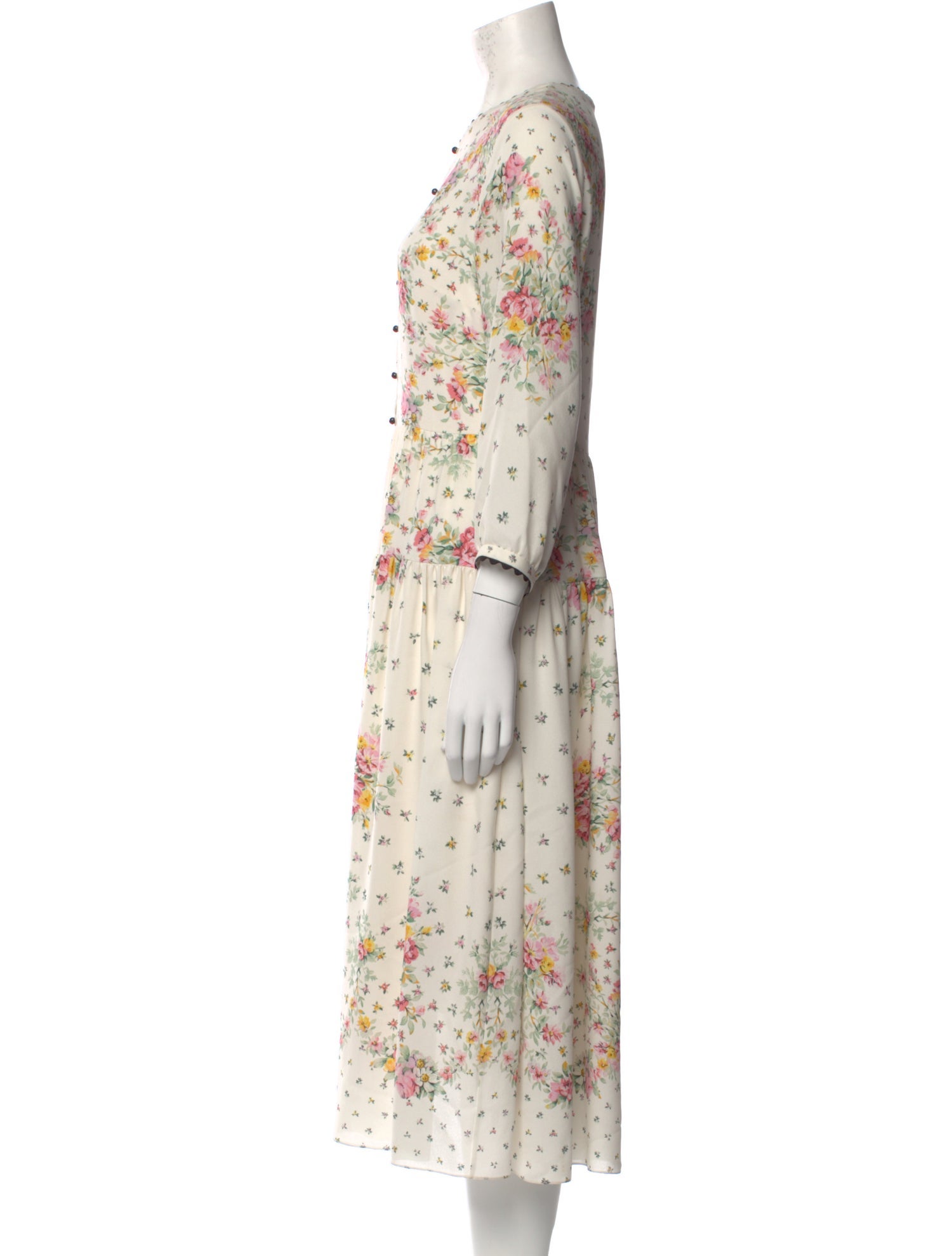 Vilshenko Silk Midi Length Dress