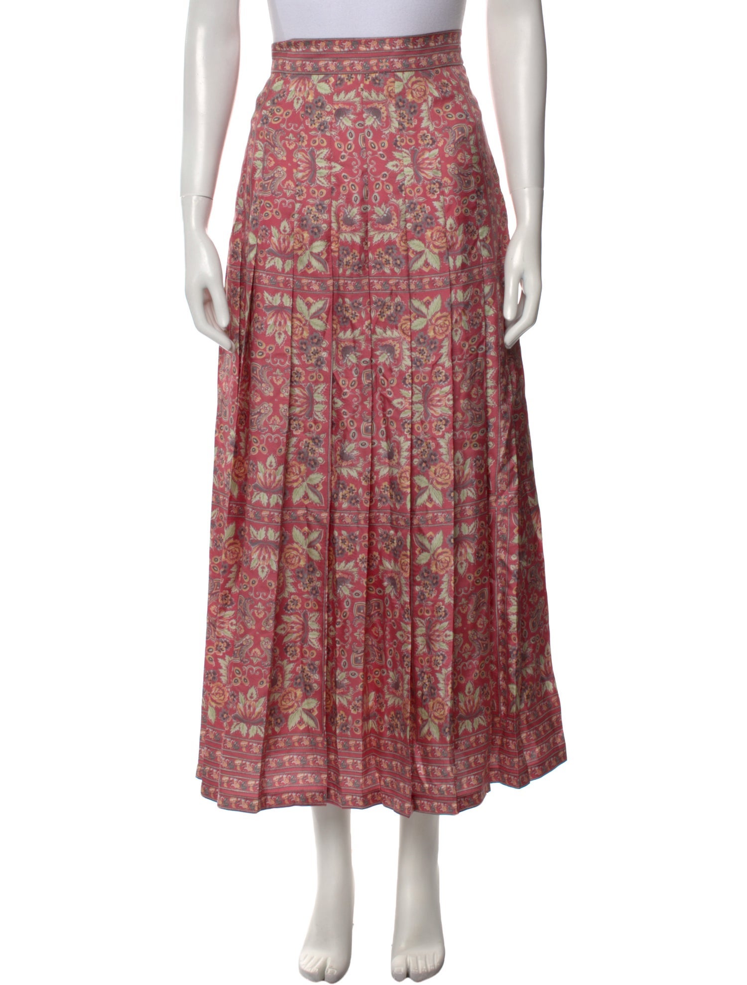 Vilshenko Silk Midi Length Skirt