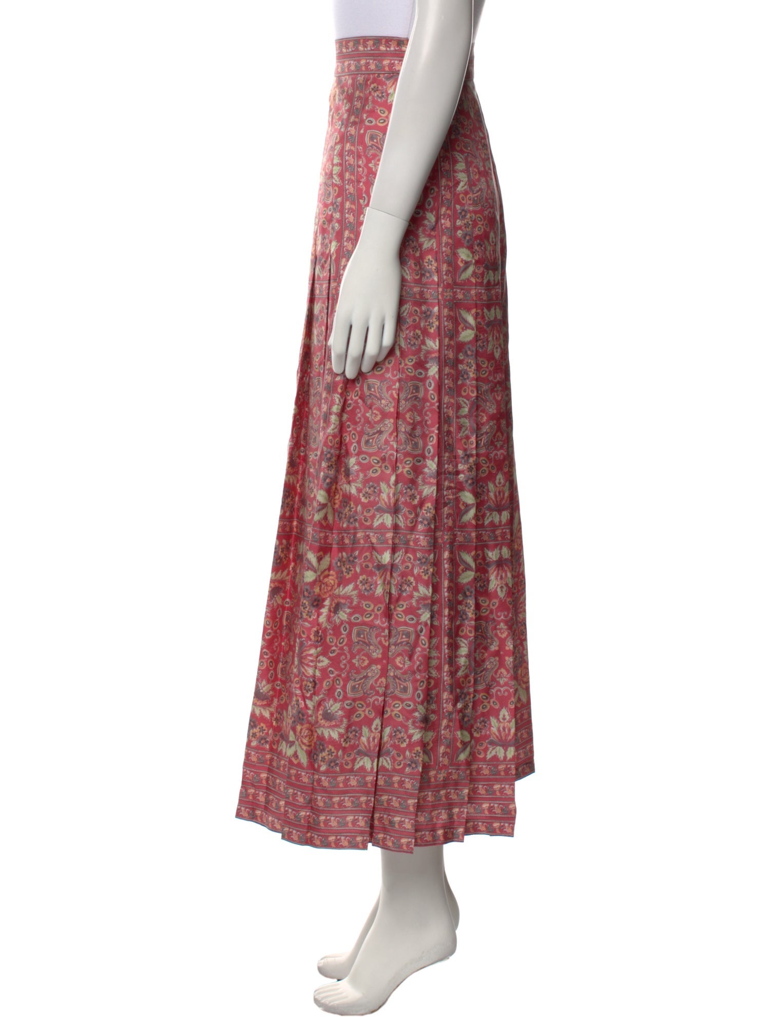 Vilshenko Silk Midi Length Skirt