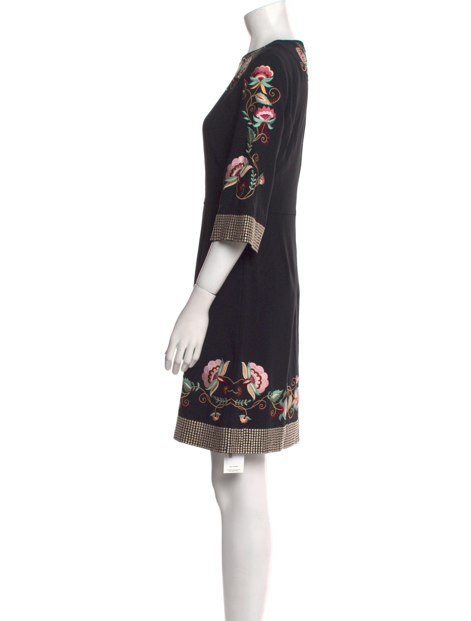 Vilshenko Floral Print Mini Dress