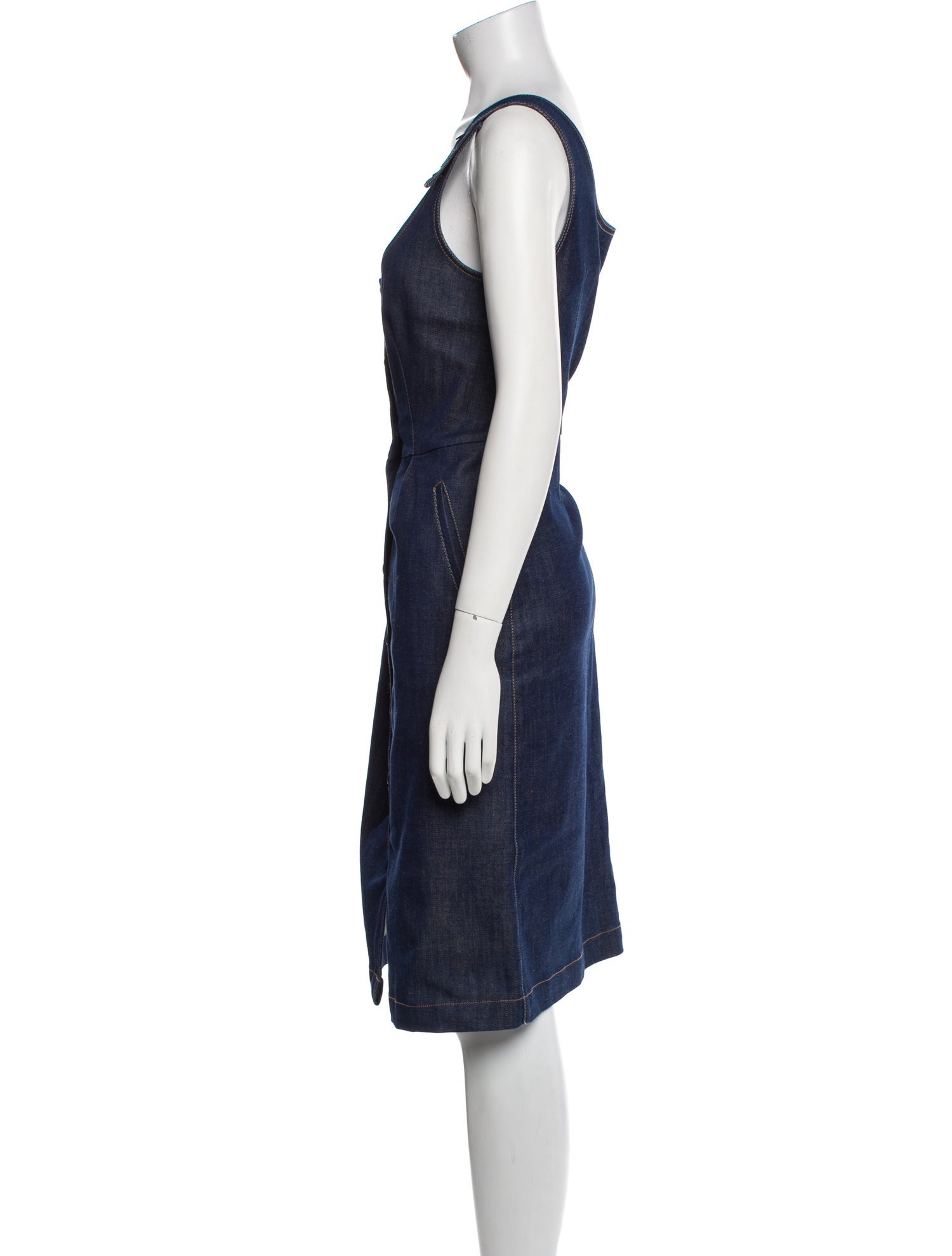 Vilshenko Square Neckline Knee-Length Dress