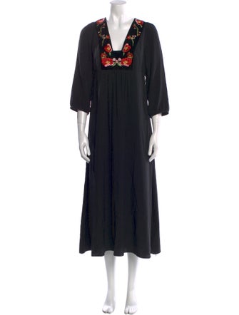 Vilshenko Silk Midi Length Dress