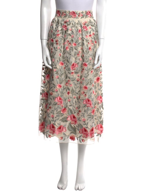 Vilshenko Silk Midi Length Skirt