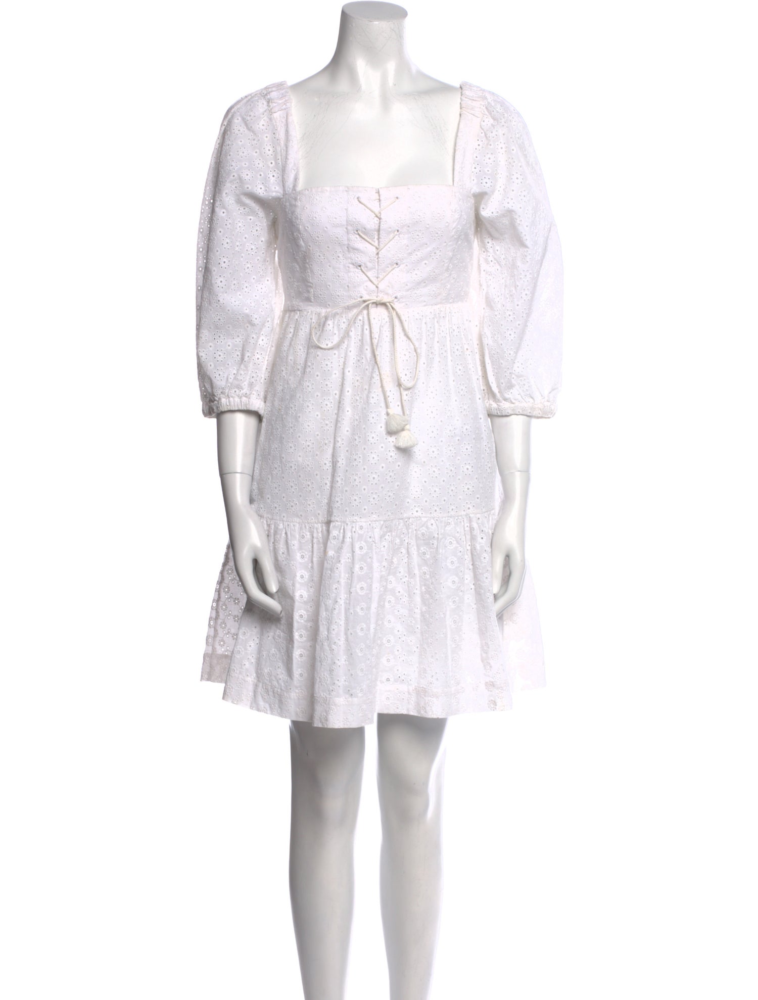 Vilshenko Square Neckline Mini Dress