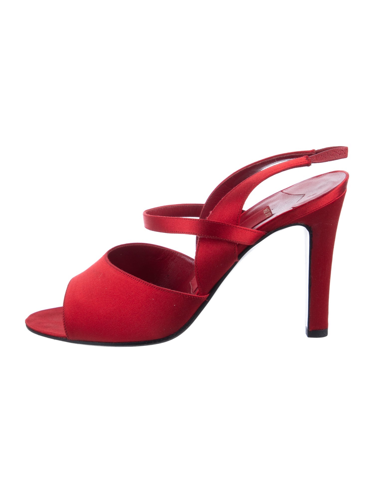 Valentino Couture Satin Slingback Sandals