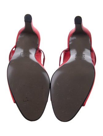 Valentino Couture Satin Slingback Sandals