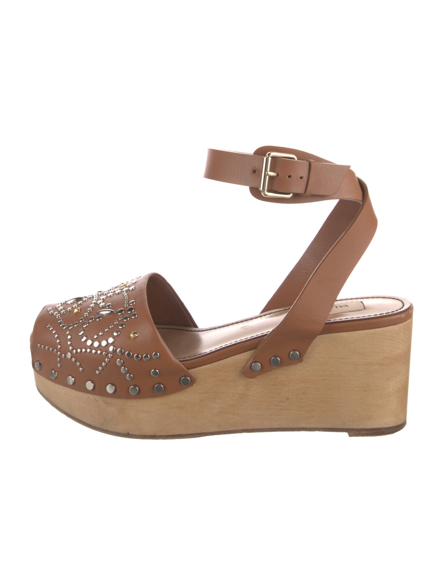 Valentino Couture Leather Studded Accents Slingback Pumps