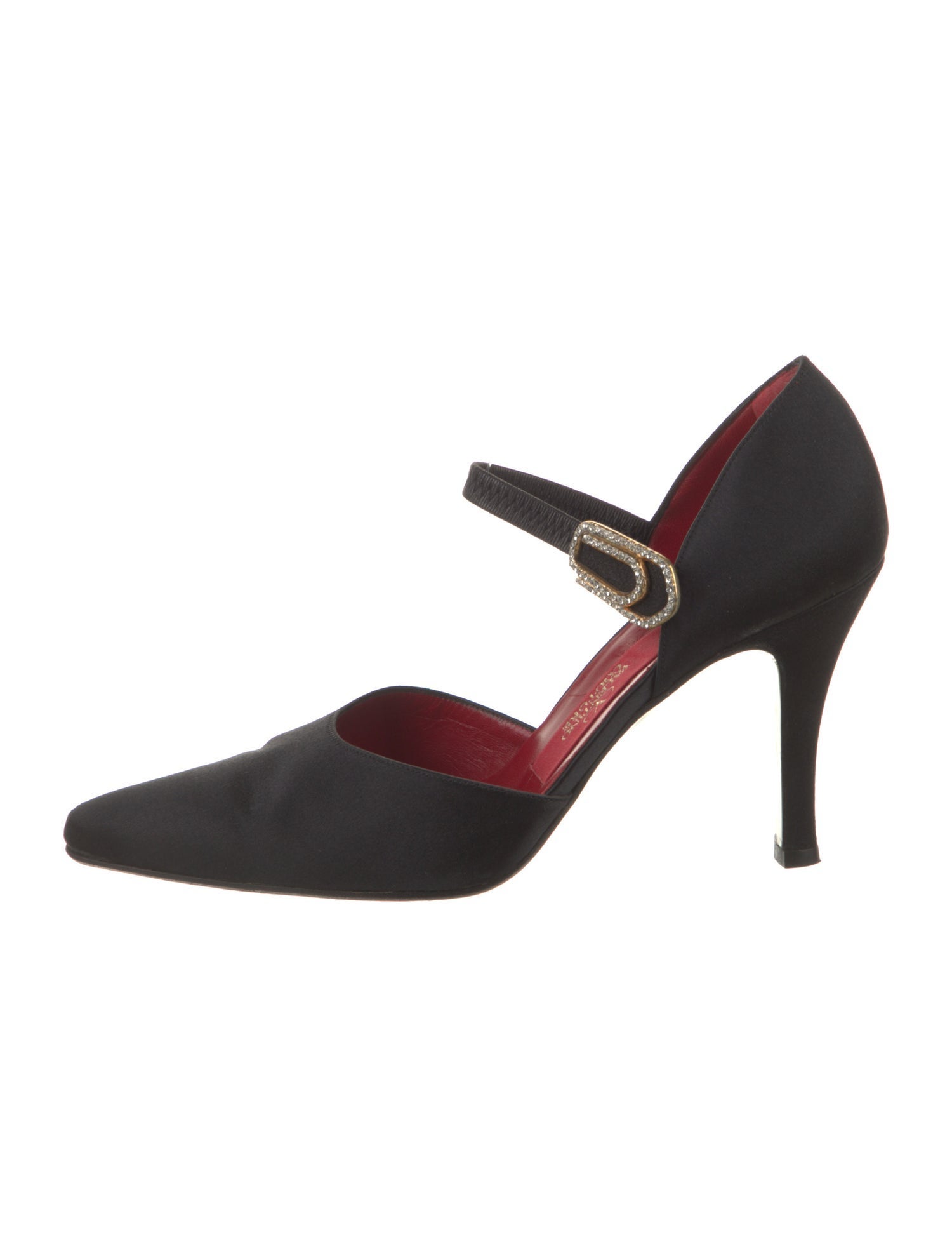 Valentino Couture Vintage Satin D'Orsay Pumps