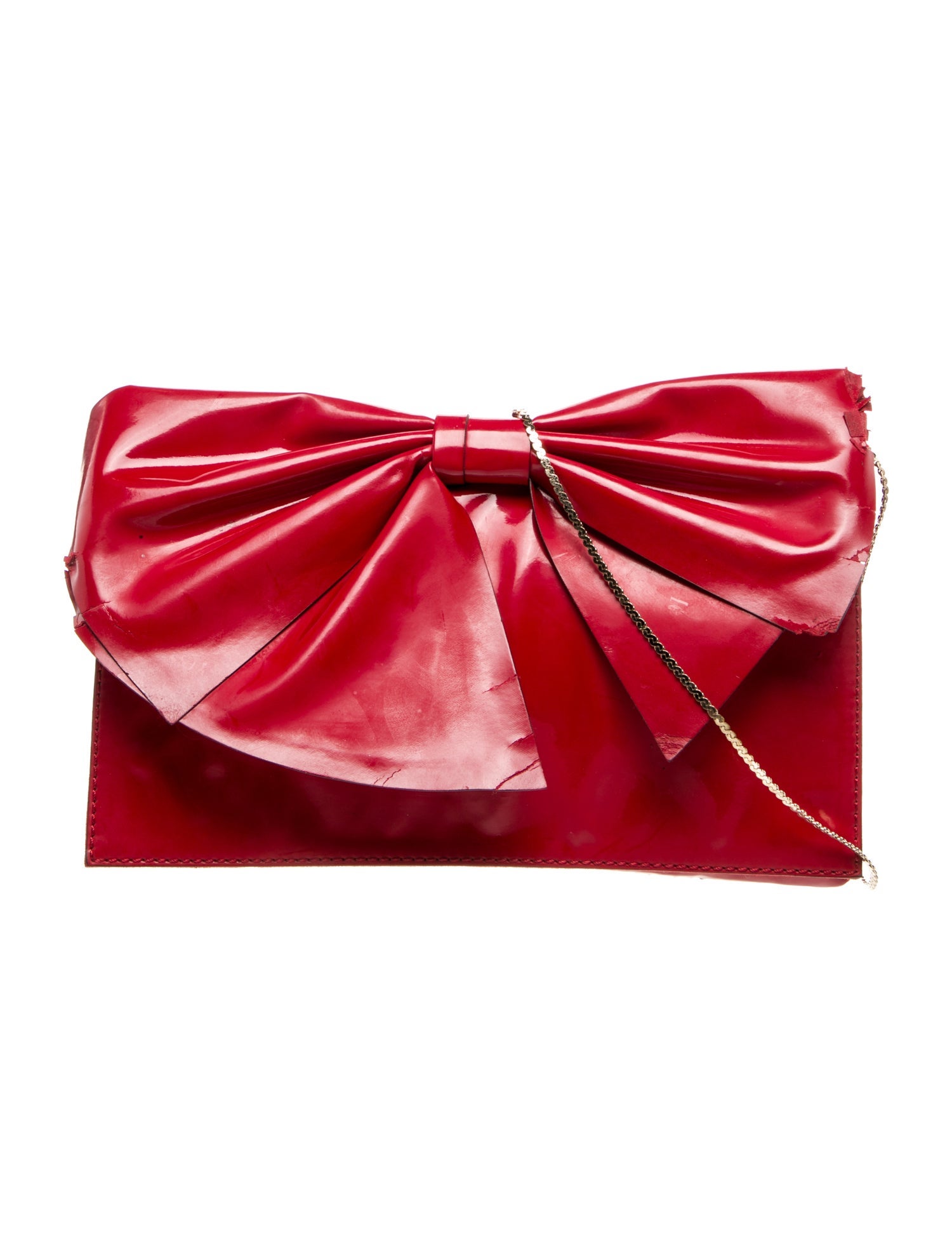 Valentino Couture Patent Leather Clutch
