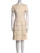 Valentino Couture Virgin Wool Knee-Length Dress