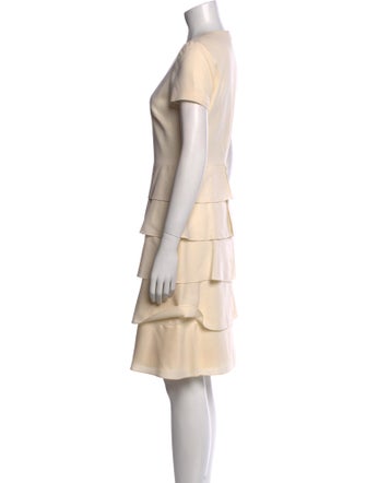 Valentino Couture Virgin Wool Knee-Length Dress