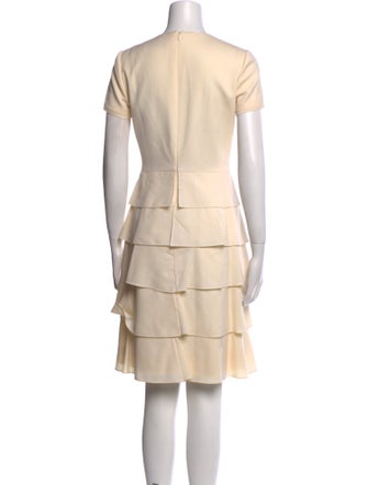 Valentino Couture Virgin Wool Knee-Length Dress