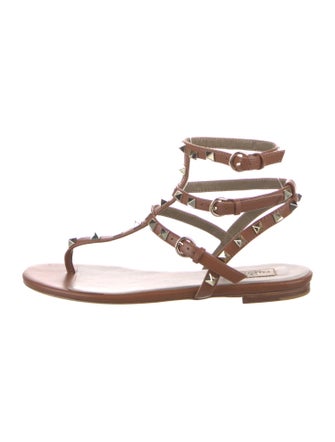Valentino Couture Patent Leather Gladiator Sandals