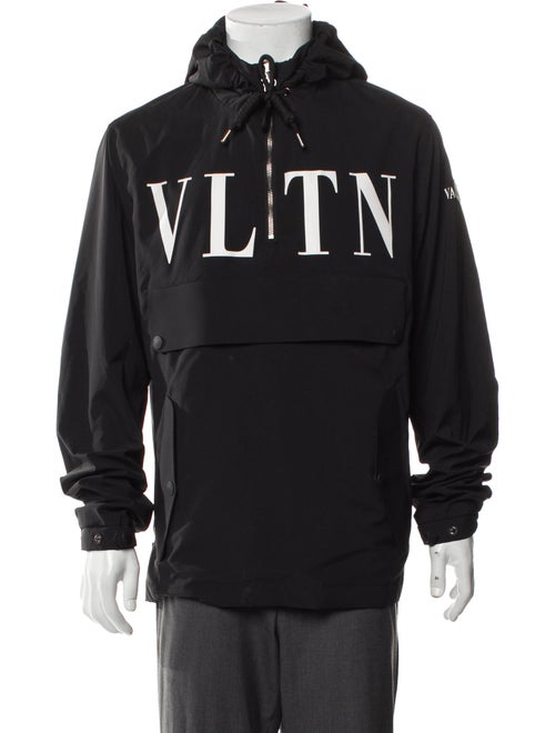 Valentino x Moncler Anorak Graphic Print Puffer Coat