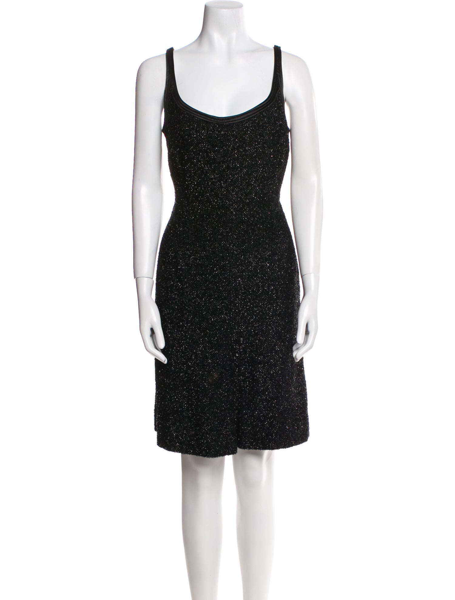 Valentino Night Scoop Neck Knee-Length Dress