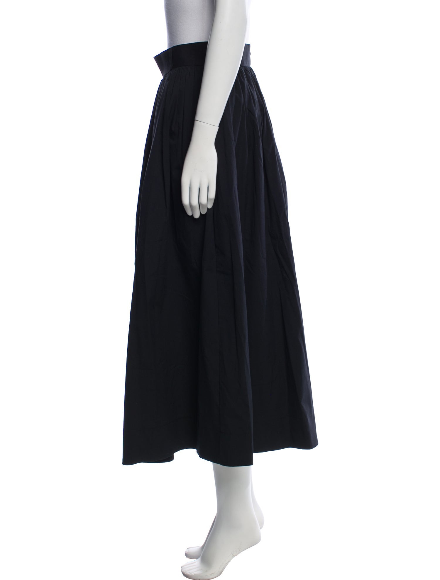 Andiata Pleated Accents Midi Length Skirt