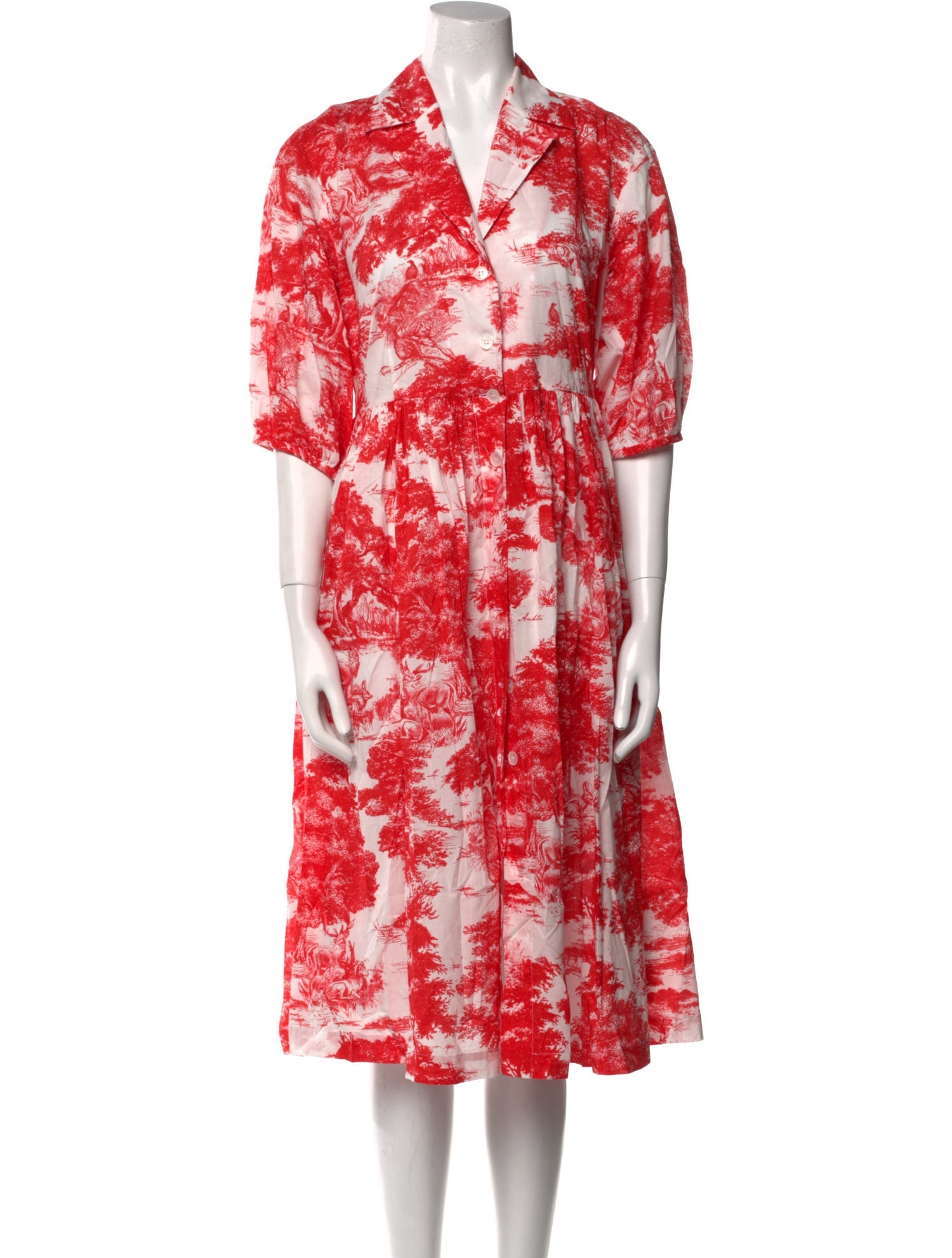 Andiata Floral Print Midi Length Dress