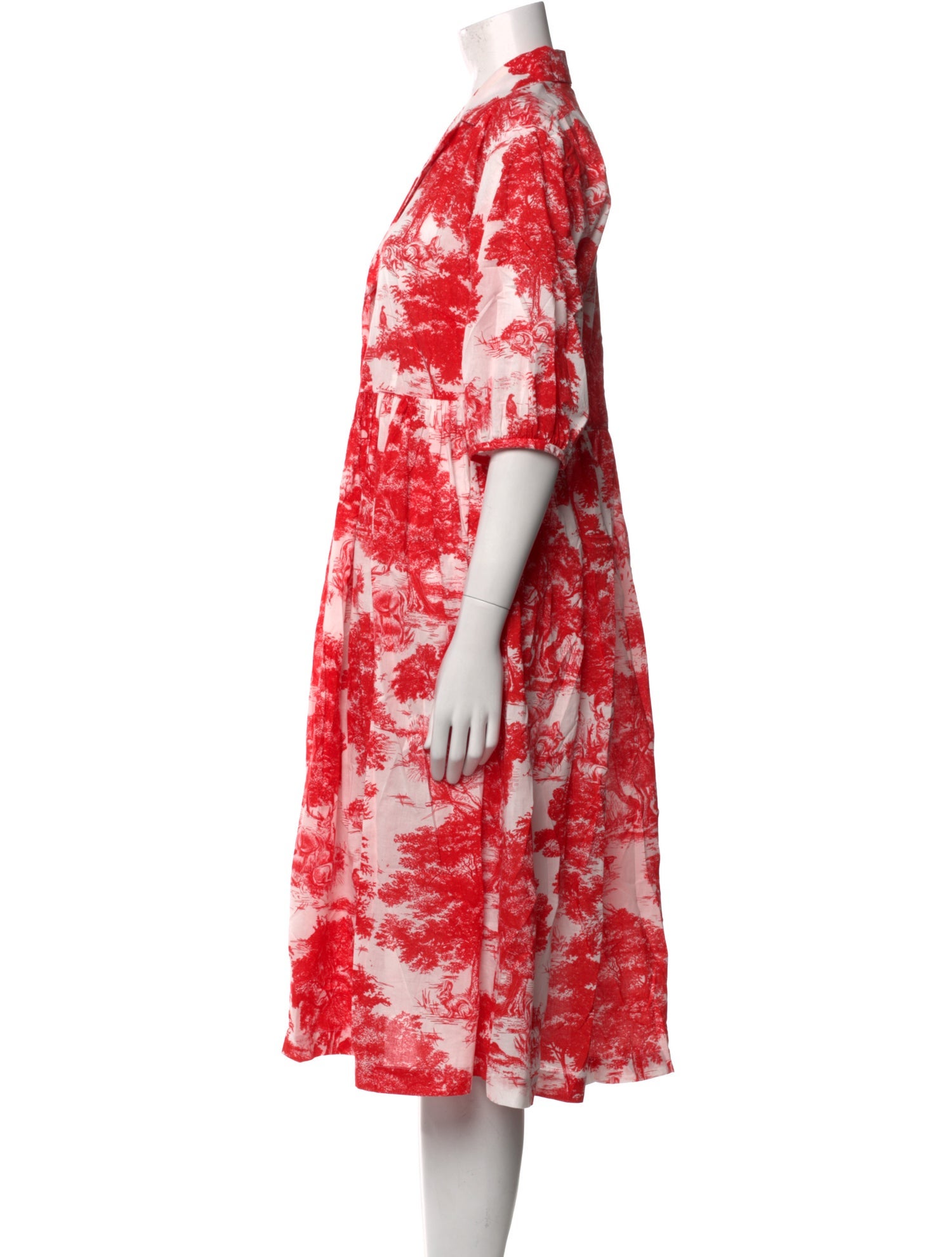 Andiata Floral Print Midi Length Dress