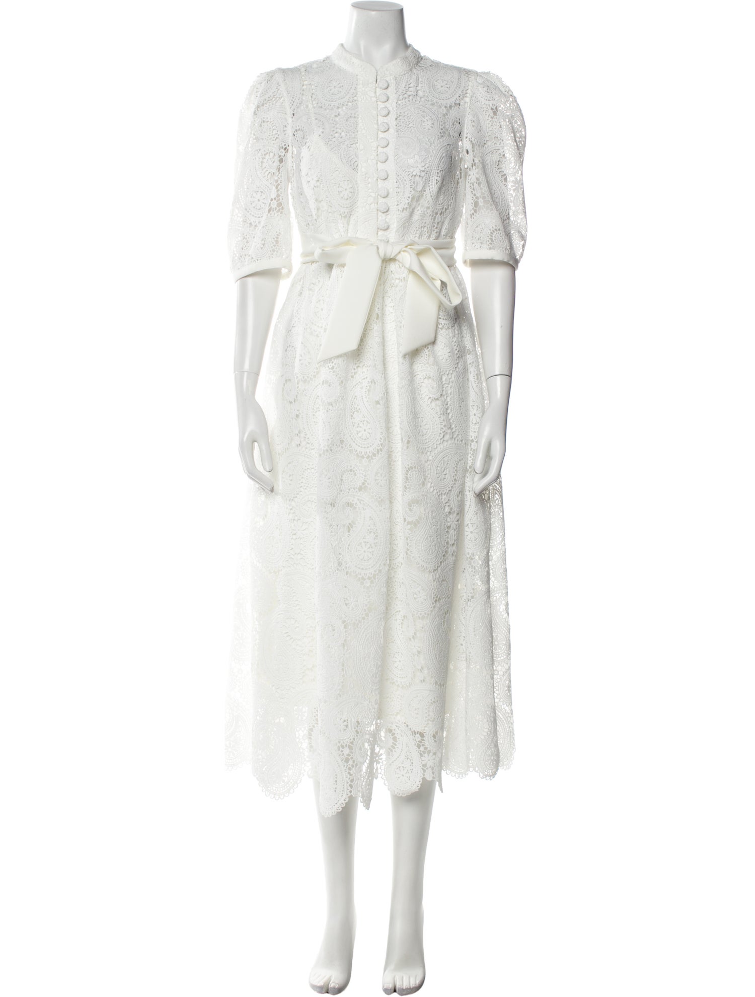 Andiata Lace Pattern Long Dress