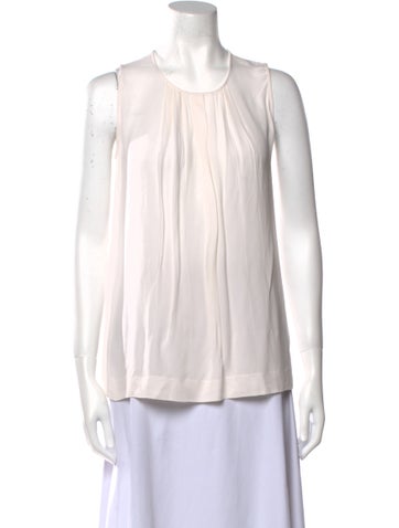 Vanessa Seward Tops Scoop Neck Sleeveless Blouse Us2, Fr34 | XS