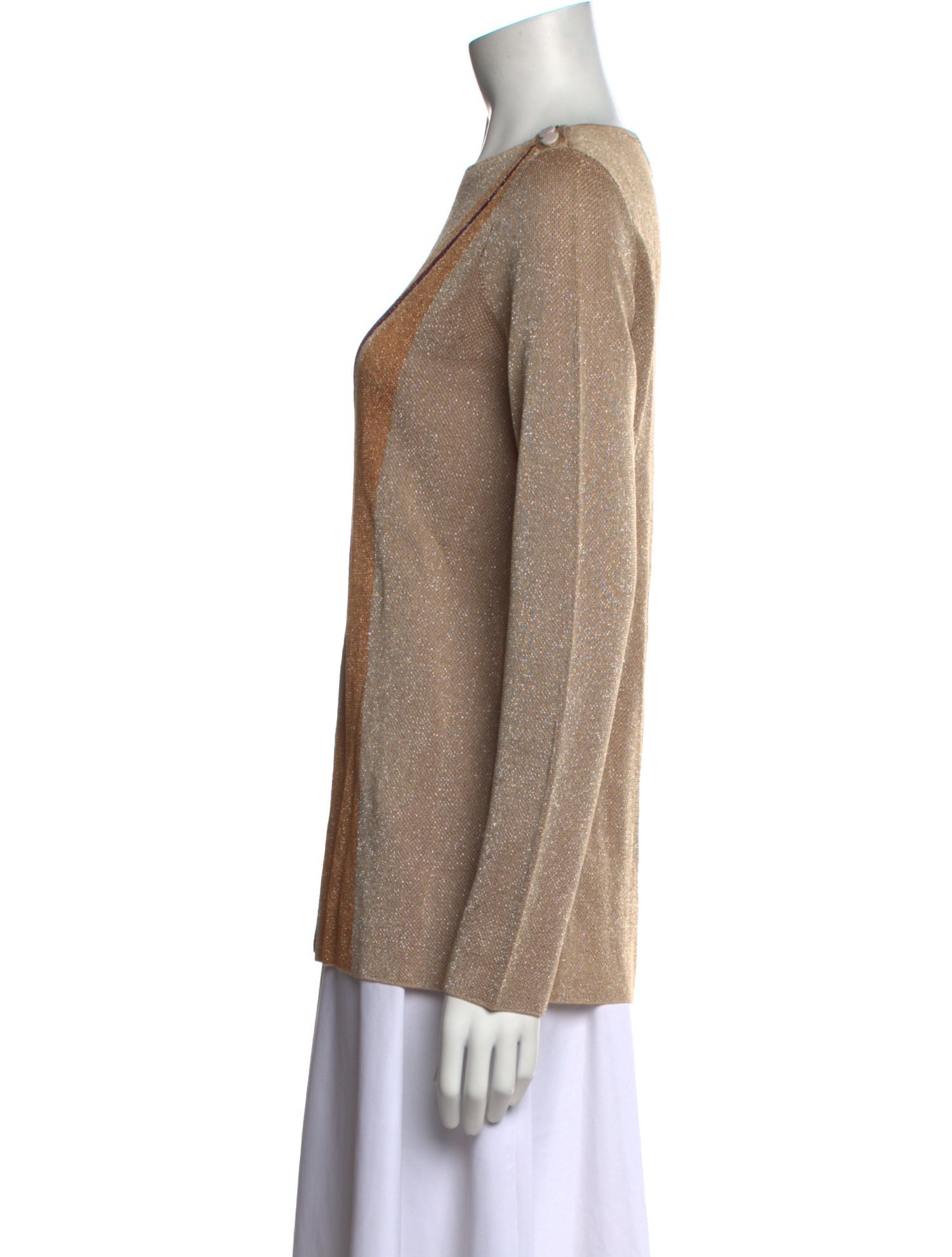 Vanessa Seward Striped Bateau Neckline Top w/ Tags