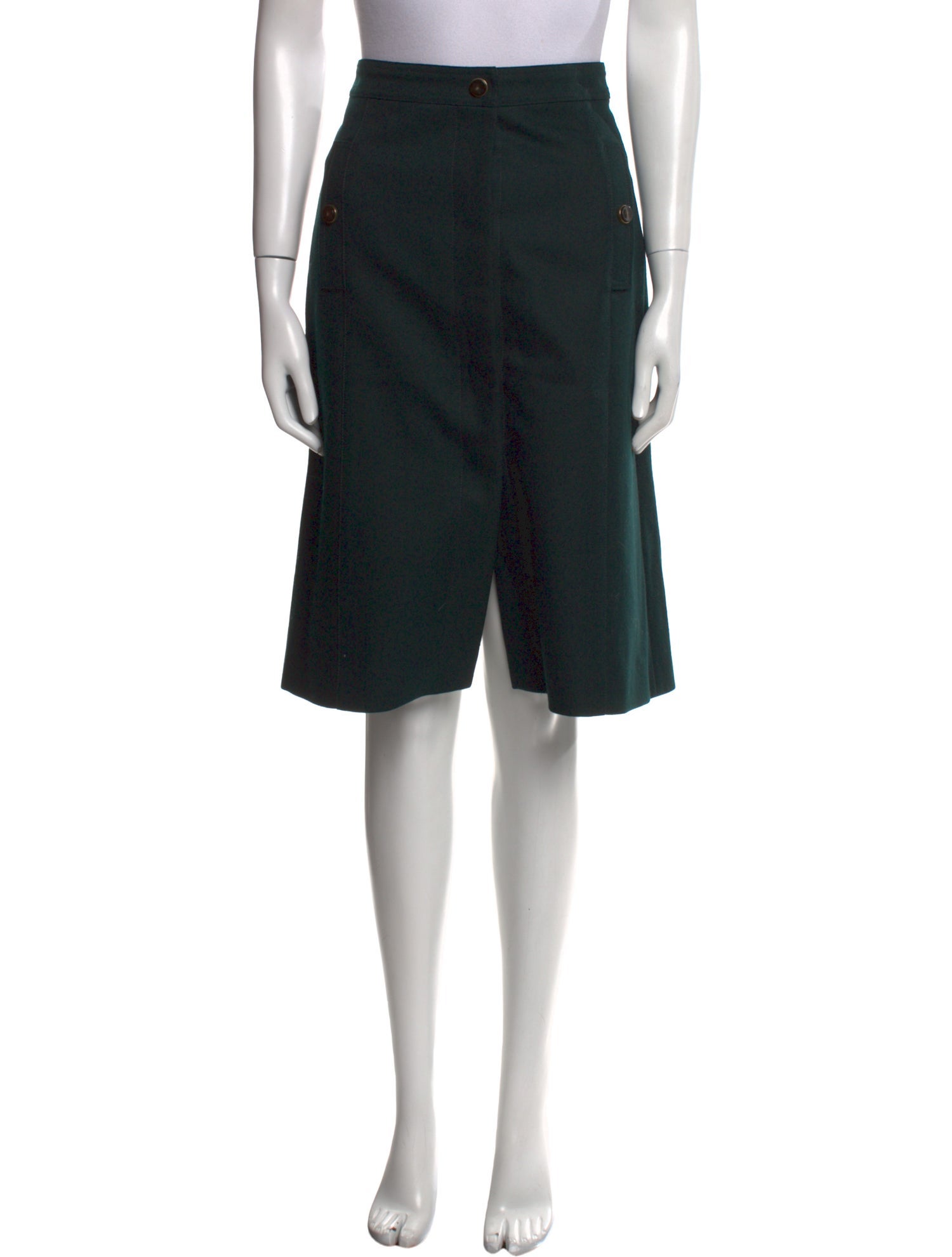 Vanessa Seward Wool Knee-Length Skirt